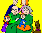 Coloring page Family  painted bymoshi count