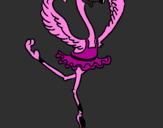 Coloring page Ballet ostrich painted byBRITTANY