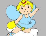 Coloring page Fairy painted byMarga