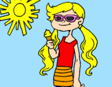 Coloring page Summer 2 painted bysunshine girl
