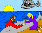 Coloring page Whale rescue painted byRose
