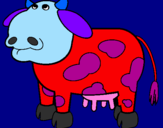 Coloring page Thoughtful cow painted byAmbziie.x