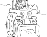 Coloring page Digger painted byalessand