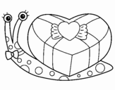 Coloring page Snail painted byemma