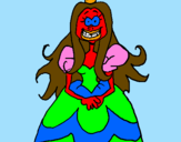 Coloring page Ugly princess painted byRaven