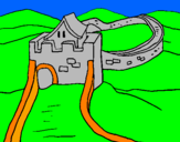Coloring page The Great Wall of China painted byemma