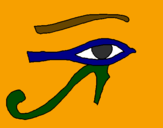 Coloring page Eye of Horus painted byJulie