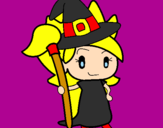Coloring page Witch Turpentine painted bySARA