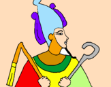 Coloring page Osiris painted bymanuel