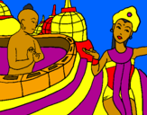Coloring page Indonesia painted byMichelle