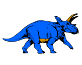 Coloring page Triceratops painted bybrandon cress