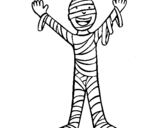 Coloring page Child mummy painted byjulio