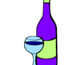 Coloring page Wine painted bychofitas