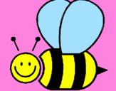 Coloring page Bee painted bymatilda