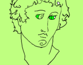 Coloring page Bust of Alexander the Great painted byAIQAn  gh v hjdvn vhj  bh