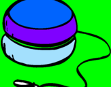 Coloring page Yo-yo painted bynicolette