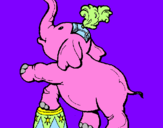 Coloring page Elephant painted bypurple07