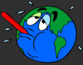 Coloring page Global warming painted bykalsey