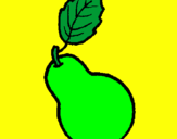 Coloring page pear painted byfany