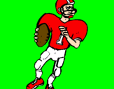 Coloring page Player in action painted byRider Master