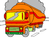 Coloring page Tanker painted bybarry