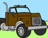 Coloring page Truck painted byevan