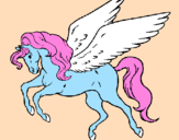 Coloring page Pegasus flying painted byyayi ,lauris 