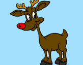 Coloring page Young reindeer painted byDucky The Duck