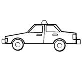 Coloring page Taxi painted bybil