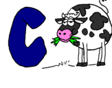 Coloring page Cow painted byshane