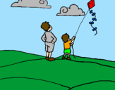 Coloring page Kite painted byalexis