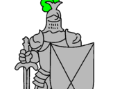 Coloring page Knight painted bysamuel
