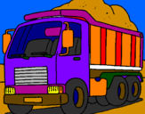 Coloring page Dumper truck painted byyani2004