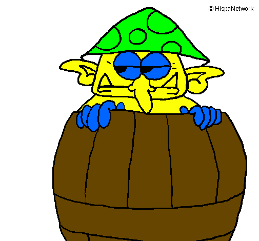 Goblin in a barrel