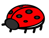 Coloring page Ladybird painted bybetania