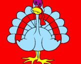 Coloring page Turkey painted byanna