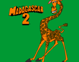 Coloring page Madagascar 2 Melman painted bygatka