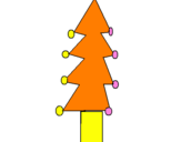 Coloring page Christmas tree III painted bySARAH     