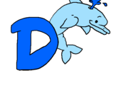 Coloring page Dolphin painted byPedro