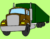 Coloring page Trailer painted byevan