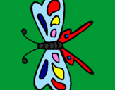 Coloring page Butterfly painted byMarga
