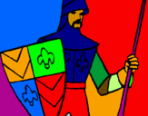 Coloring page Knight of the Court painted byPanagiotis