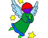 Coloring page Little angel painted bycynthia