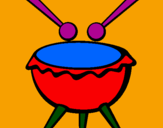Coloring page Drum III painted byfranquienmuequestein
