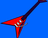 Coloring page Electric guitar II painted byrafael