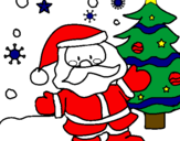 Coloring page Santa Claus painted byshorty