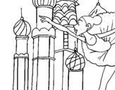 Coloring page Russia painted byGarden House