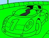Coloring page Race car painted bycote