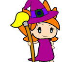 Coloring page Witch Turpentine painted bybruja buena
