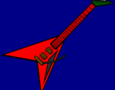 Coloring page Electric guitar II painted byjoey